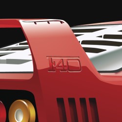 Carte Postale - Ferrari F40 - 1988