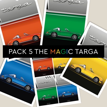 Pack 5 Cartes Postales "The Magic Targa"